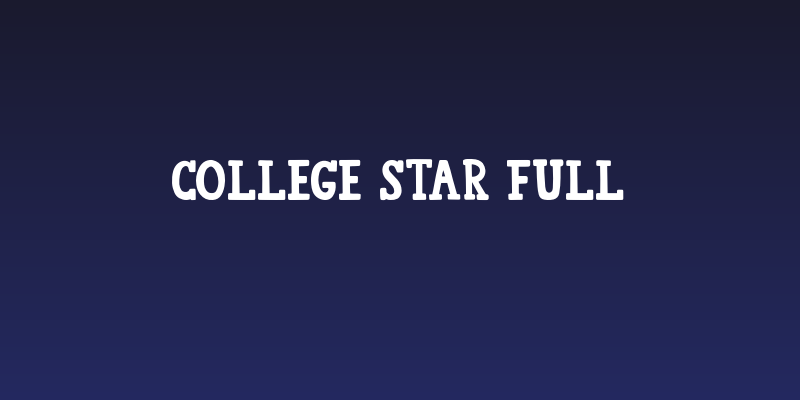 College Star Full Social Header