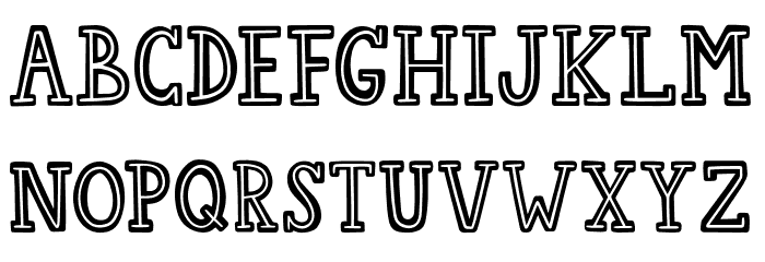 College Star Line Font LOWERCASE