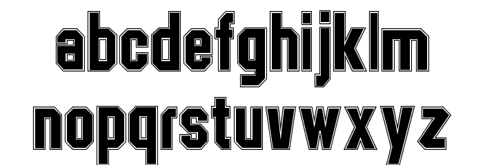 College TM Contour Font LOWERCASE