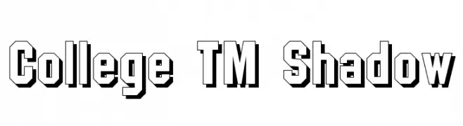 College TM Shadow  Frei Schriftart Herunterladen