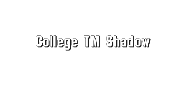 College TM Shadow Logo