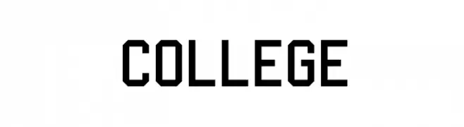 College  Frei Schriftart Herunterladen