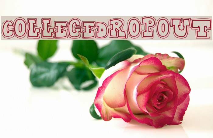 CollegeDropout Font examples