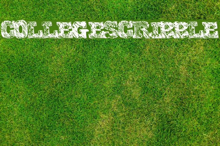 CollegeScribble Font examples