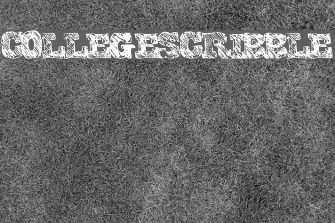 CollegeScribble Font examples