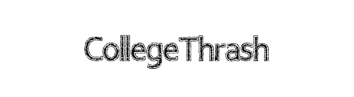 CollegeThrash  Frei Schriftart Herunterladen