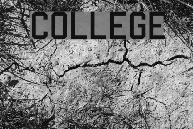 College Font examples
