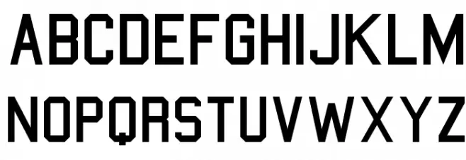 College Font Litere mici