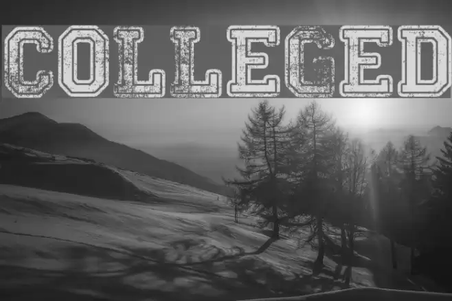 Colleged Font examples