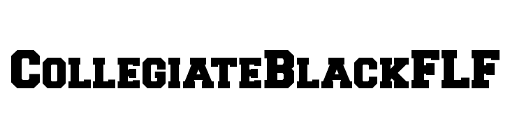 CollegiateBlackFLF Font