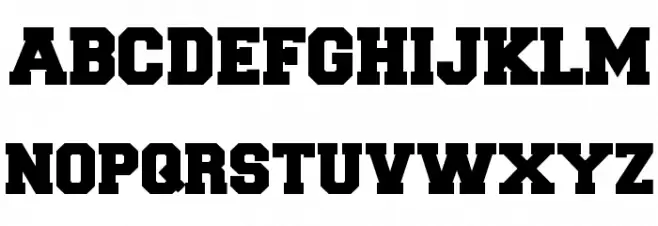 CollegiateBlackFLF Шрифта ВЕРХНИЙ