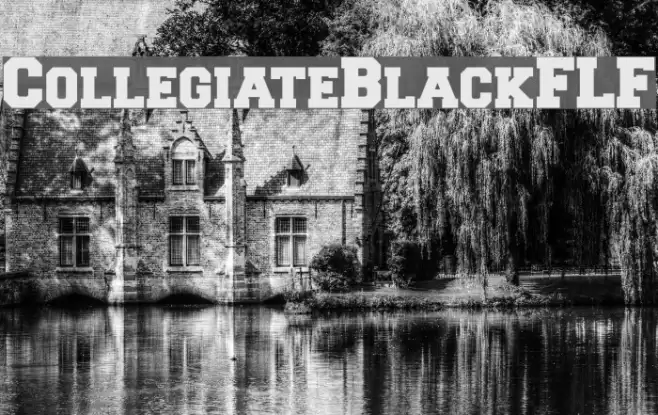 CollegiateBlackFLF Font examples