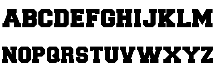CollegiateBlackFLF Font LOWERCASE