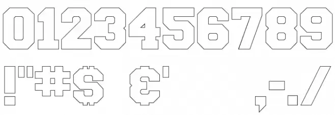 CollegiateBorderFLF Font OTHER CHARS