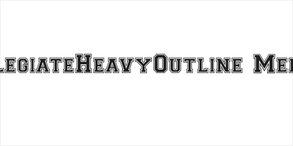 CollegiateHeavyOutline Medium Logo