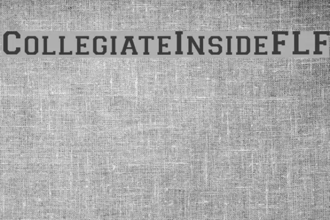 CollegiateInsideFLF Font examples