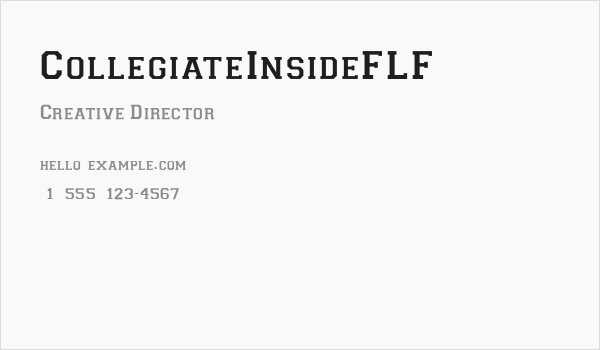 CollegiateInsideFLF Business Card