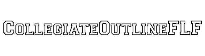 CollegiateOutlineFLF Font