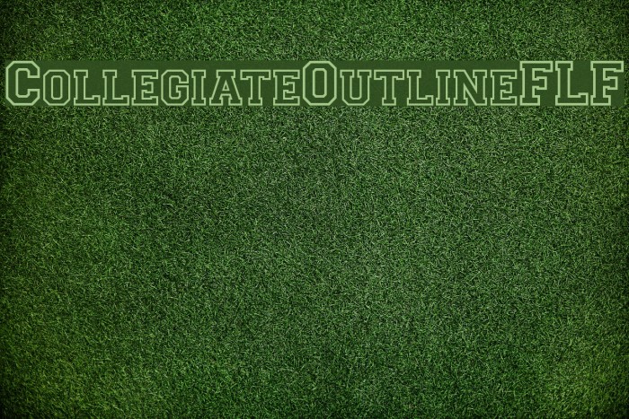 CollegiateOutlineFLF Font examples