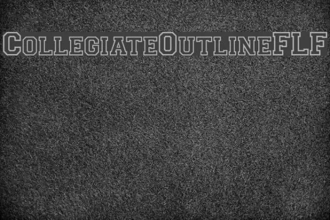 CollegiateOutlineFLF Font examples