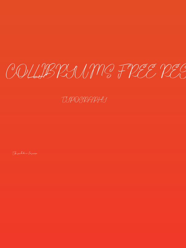 Collibryums Free Regular Poster