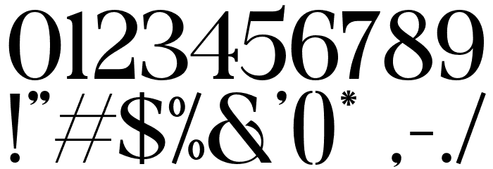 Collina Regular Font OTHER CHARS