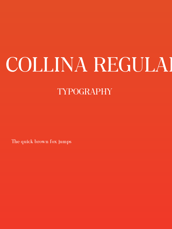 Collina Regular Poster