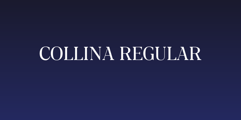 Collina Regular Social Header