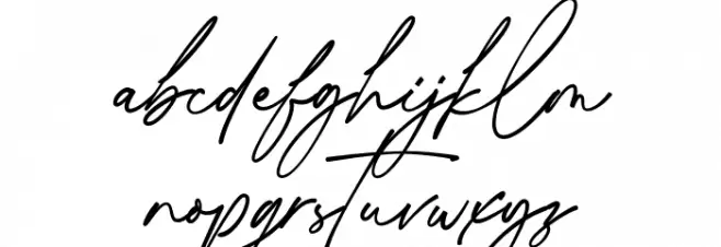 Collingethon Font LOWERCASE