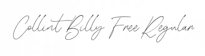 Collint Billy Free Regular Font