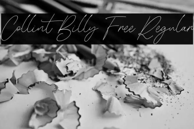 Collint Billy Free Regular Font examples