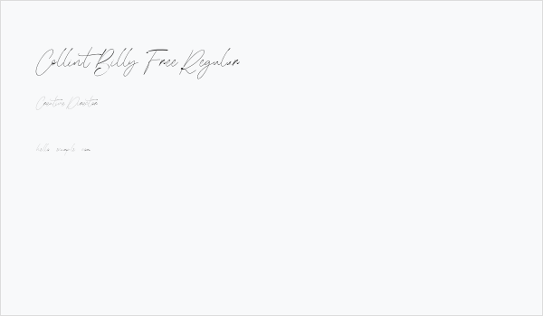 Collint Billy Free Regular Business Card