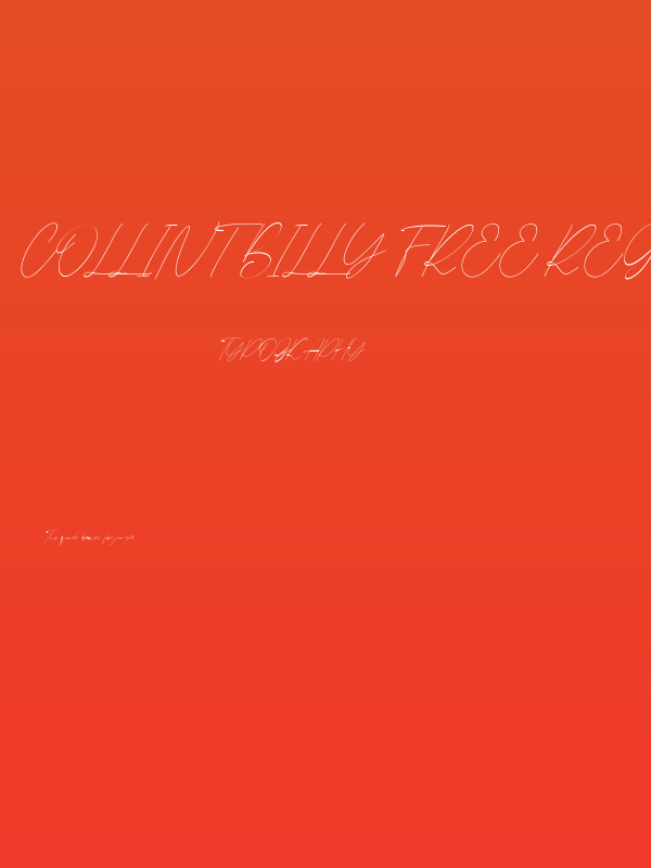 Collint Billy Free Regular Poster