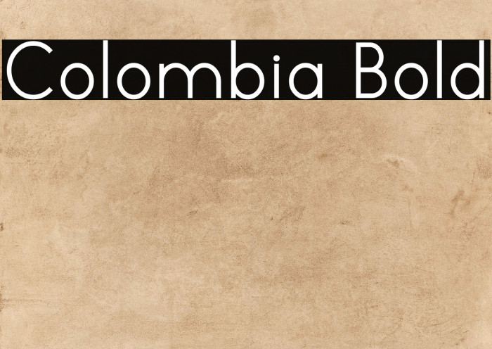 Colombia Bold Example 1