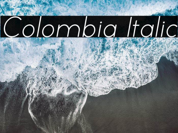 Colombia Italic Example 3