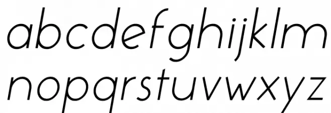 Colombia Italic Caratteri MINUSCOLO