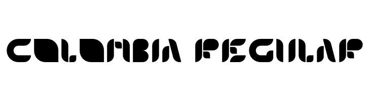 Colombia-Regular  Frei Schriftart Herunterladen