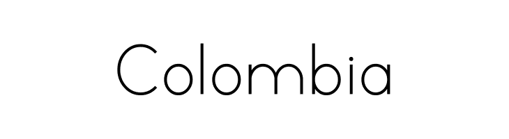 Colombia  フリーフォントのダウンロード