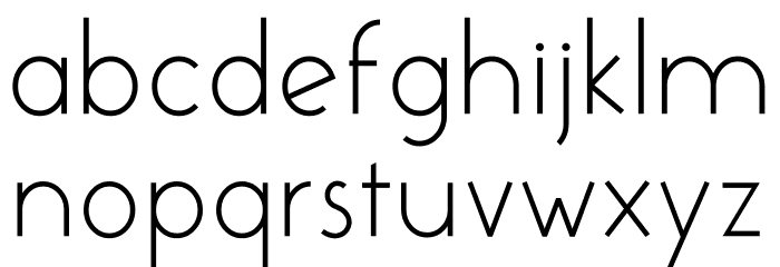 Colombia Font LOWERCASE