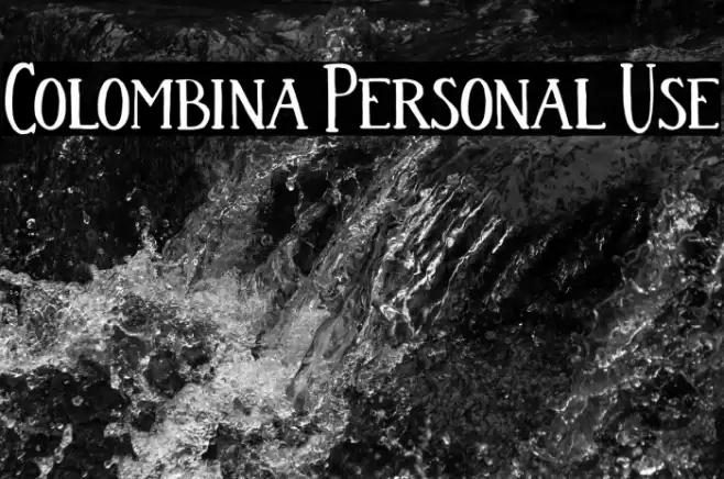 Colombina Personal Use Font examples