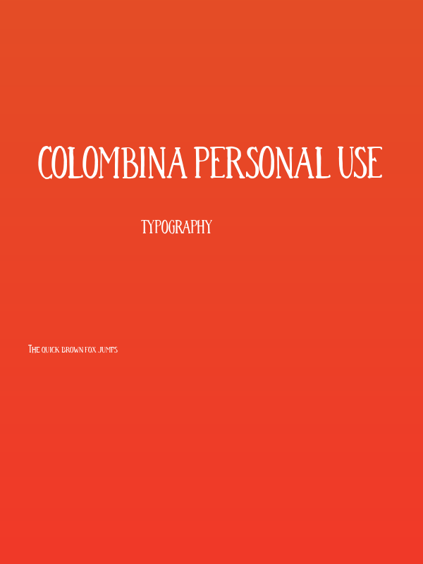 Colombina Personal Use Poster
