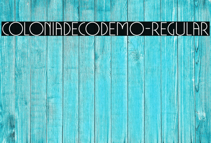 ColoniaDecoDEMO-Regular Example 3