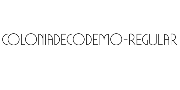 ColoniaDecoDEMO-Regular Logo