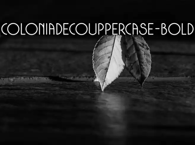 ColoniaDecoUppercase-Bold Font examples