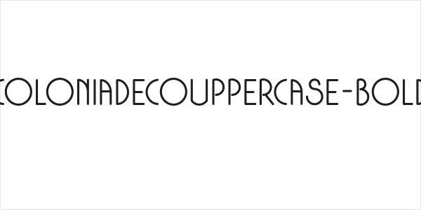 ColoniaDecoUppercase-Bold Logo