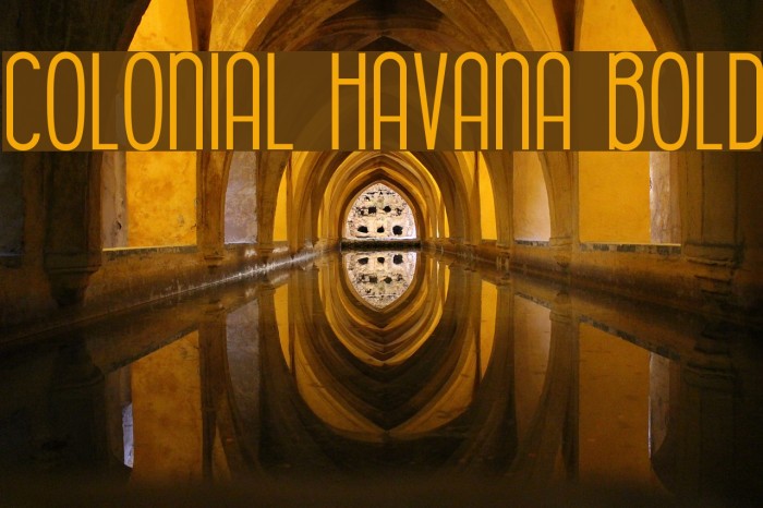Colonial Havana Bold Font examples