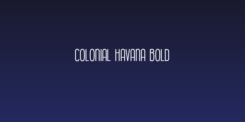 Colonial Havana Bold Social Header