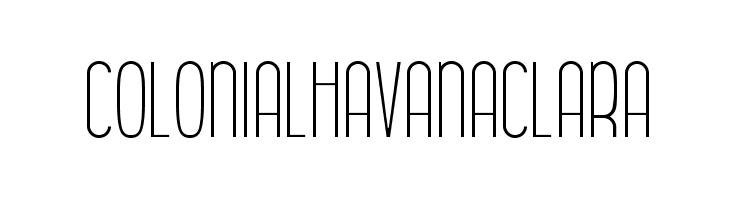 Colonial Havana Clara  नि: शुल्क फ़ॉन्ट्स डाउनलोड