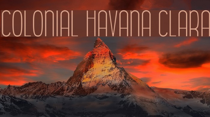 Colonial Havana Clara Font examples