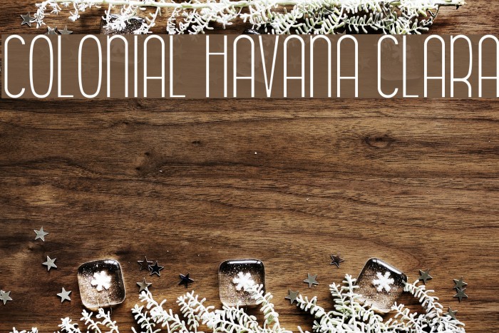 Colonial Havana Clara Font examples
